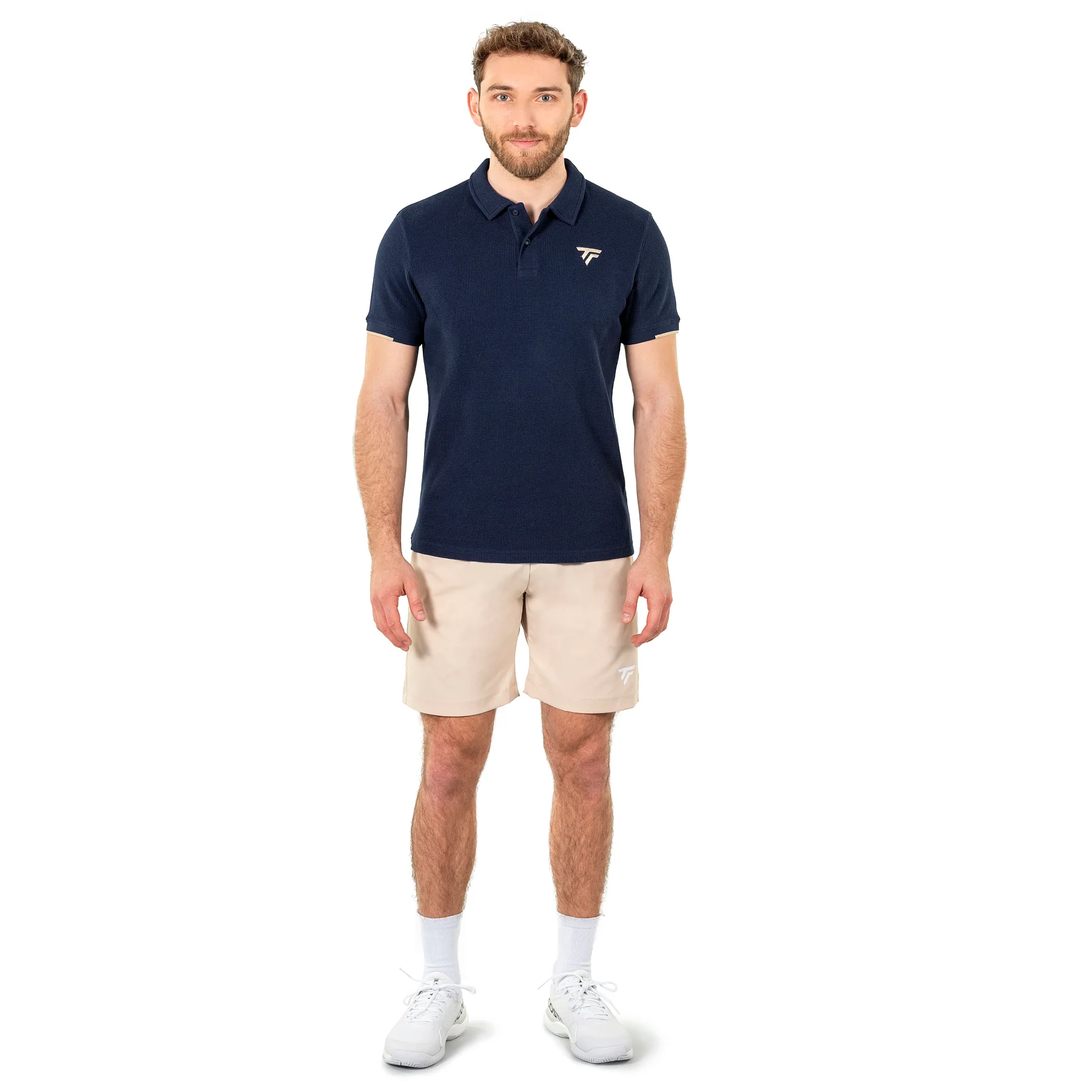 Polo Waffle Homme Marine - Image 6